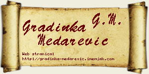 Gradinka Medarević vizit kartica